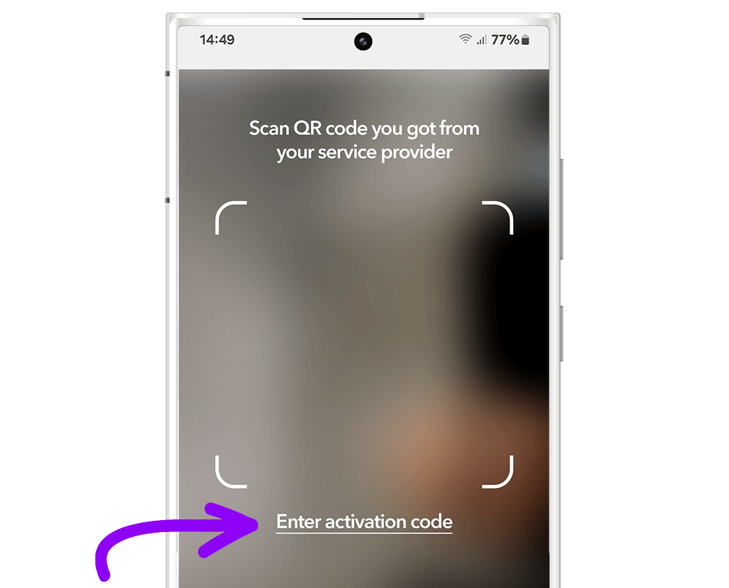 Open the camera to scan QR